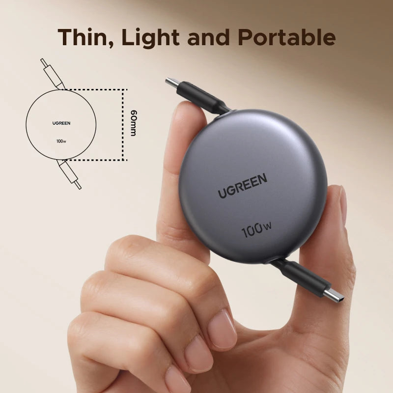 Retractable USB C Charging Cable