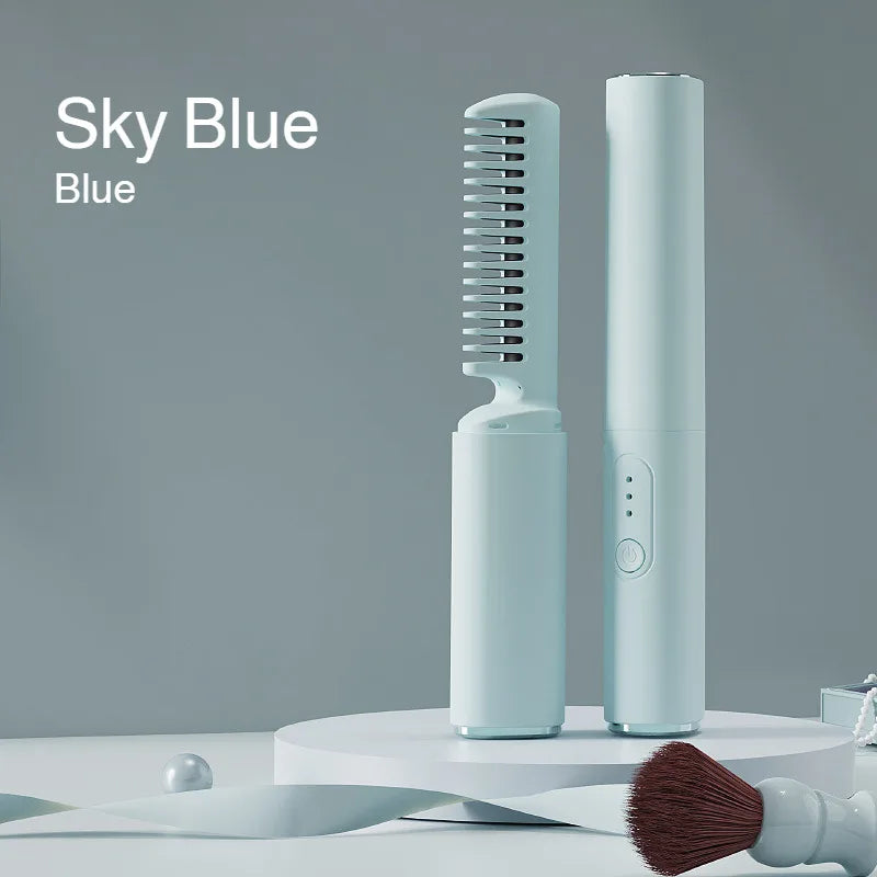 2-in-1 Portable Rechargeable Curling Iron