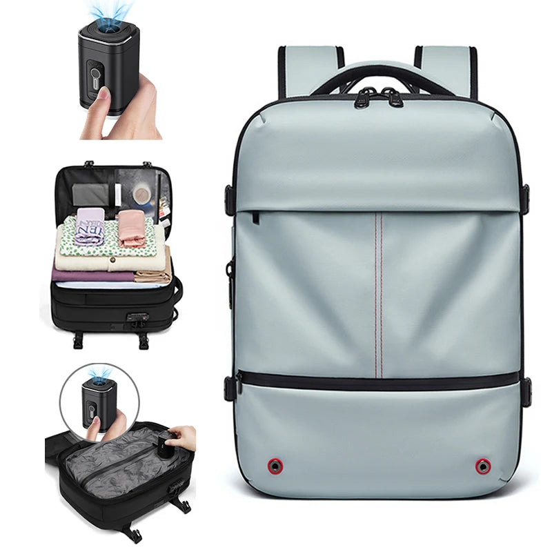 Travel Backpack with Vacuum Pump