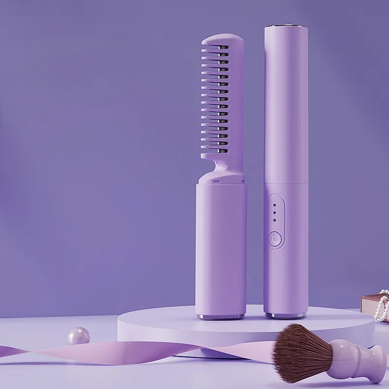 2-in-1 Portable Rechargeable Curling Iron