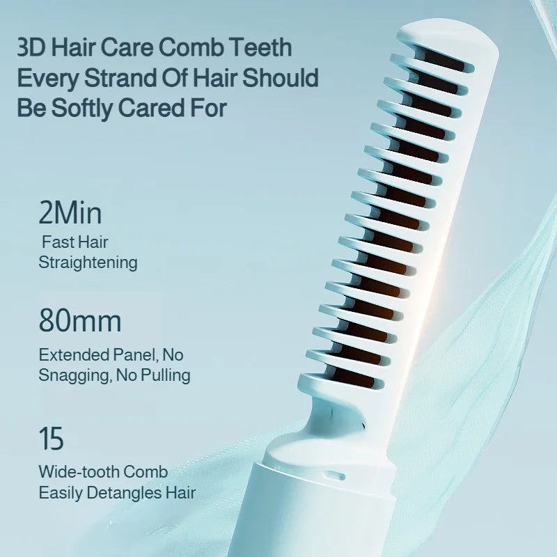 2-in-1 Portable Rechargeable Curling Iron