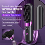 Wireless Rechargeable Ceramic Hair Straightener