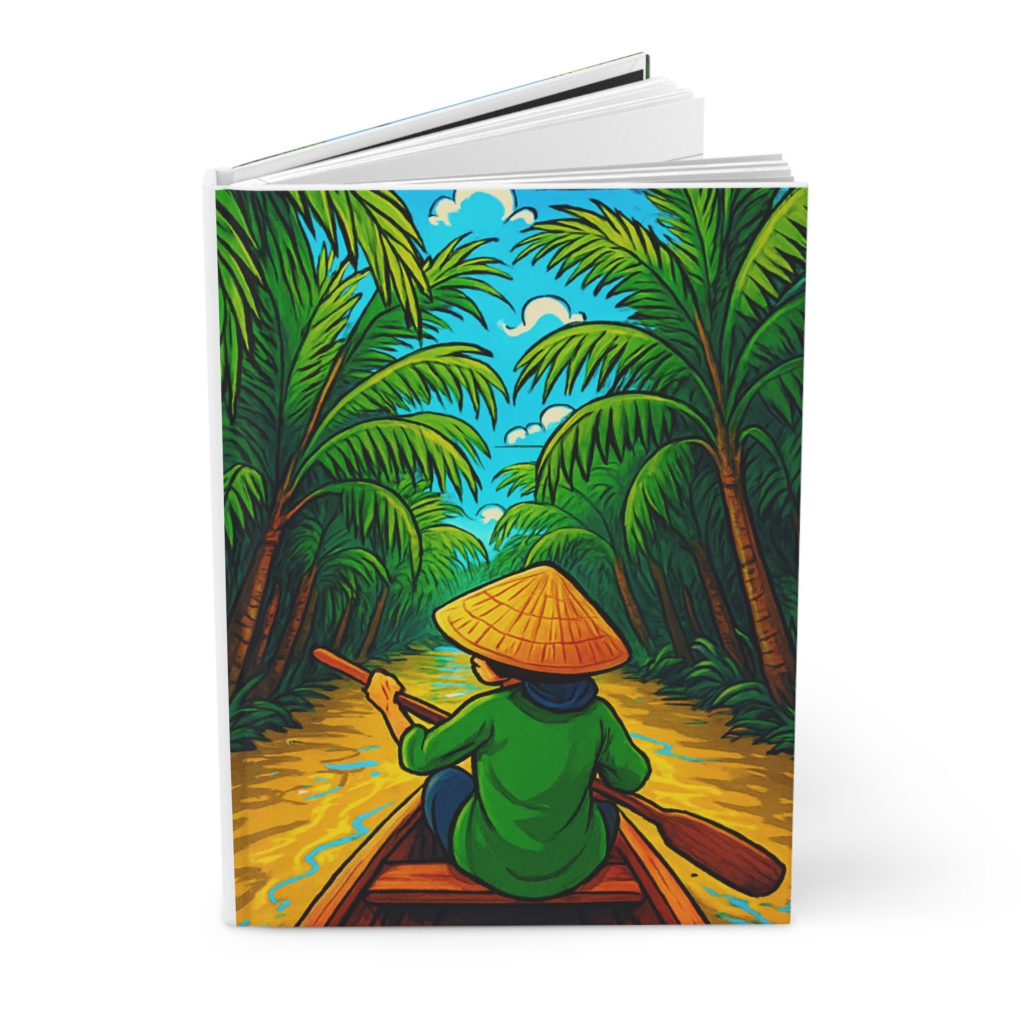 Vietnam River Boat Journal Hardcover