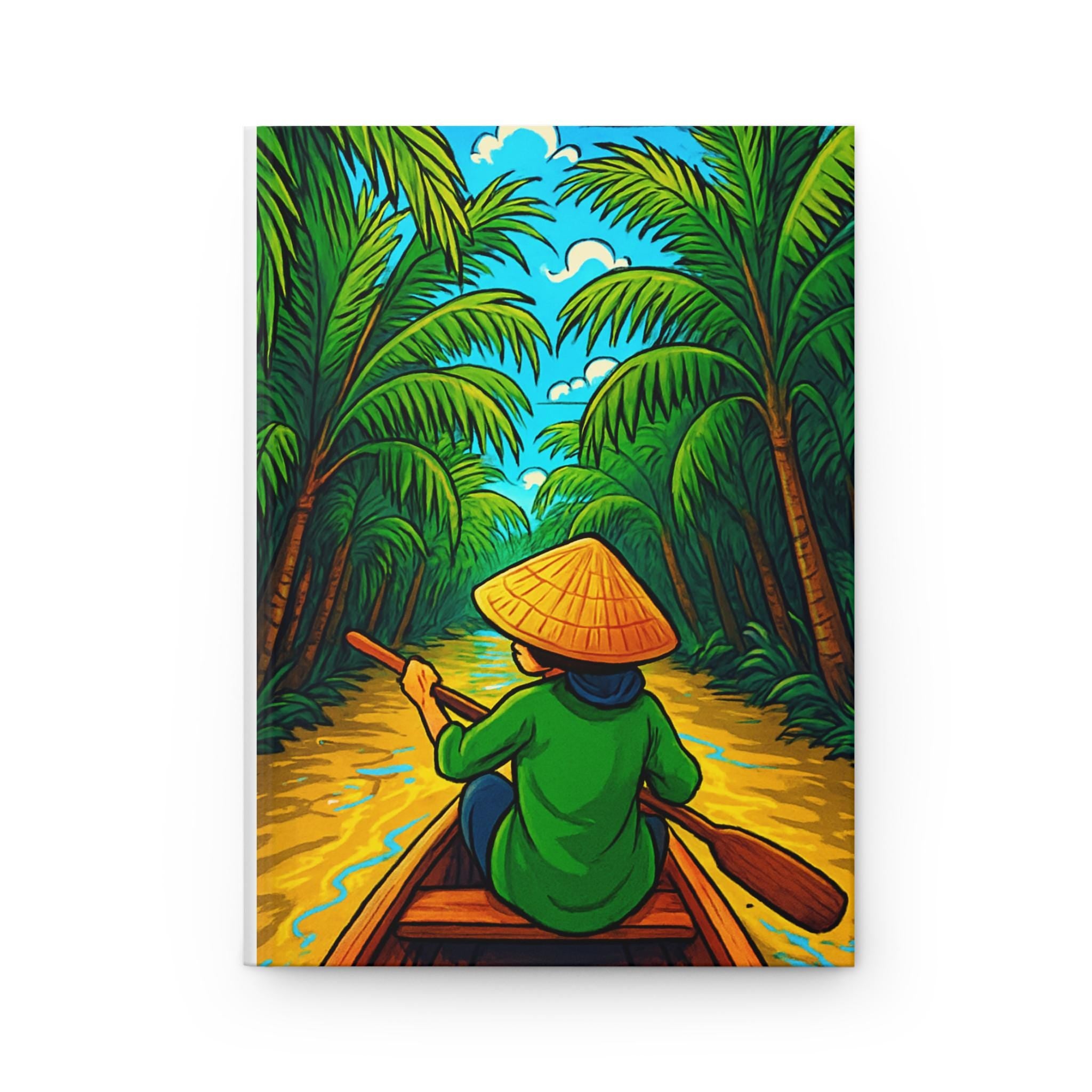 Vietnam River Boat Journal Hardcover