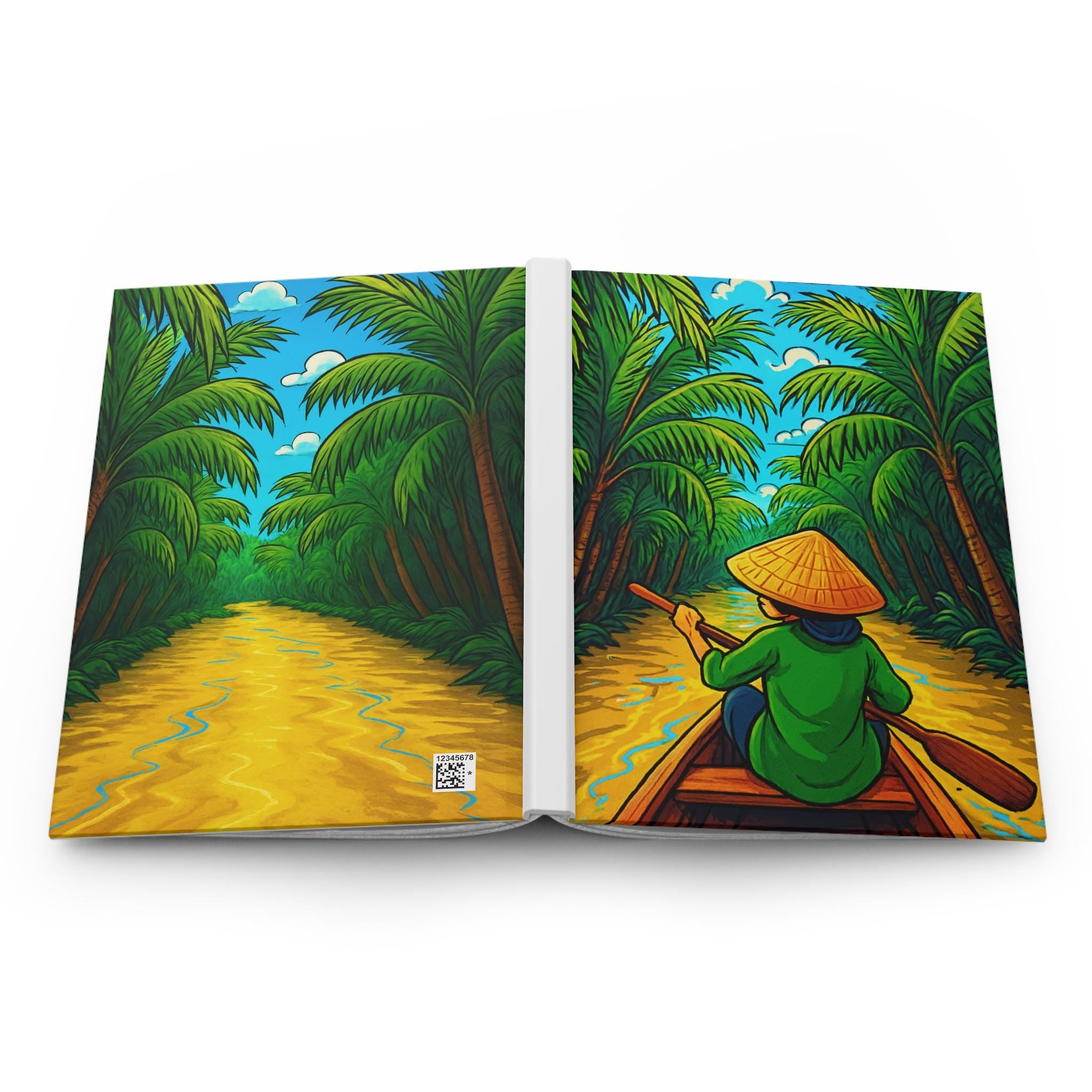 Vietnam River Boat Journal Hardcover