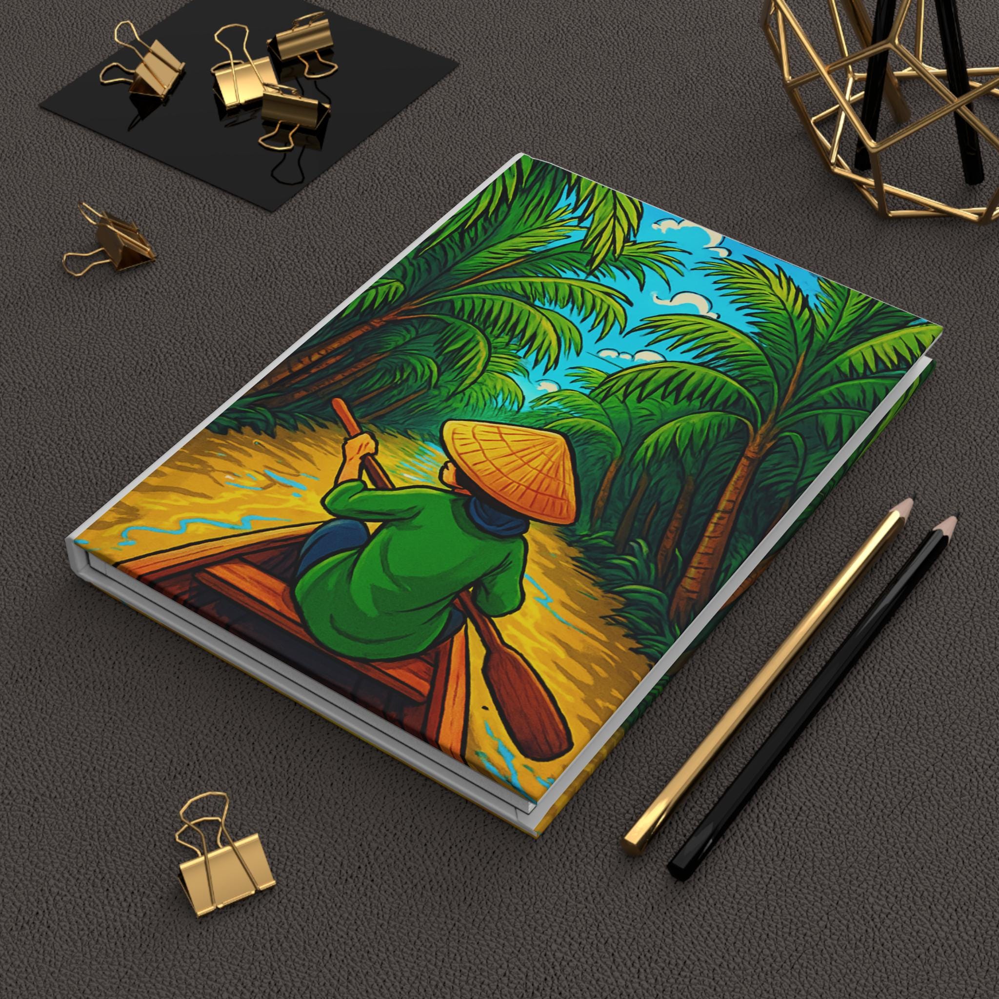 Vietnam River Boat Journal Hardcover